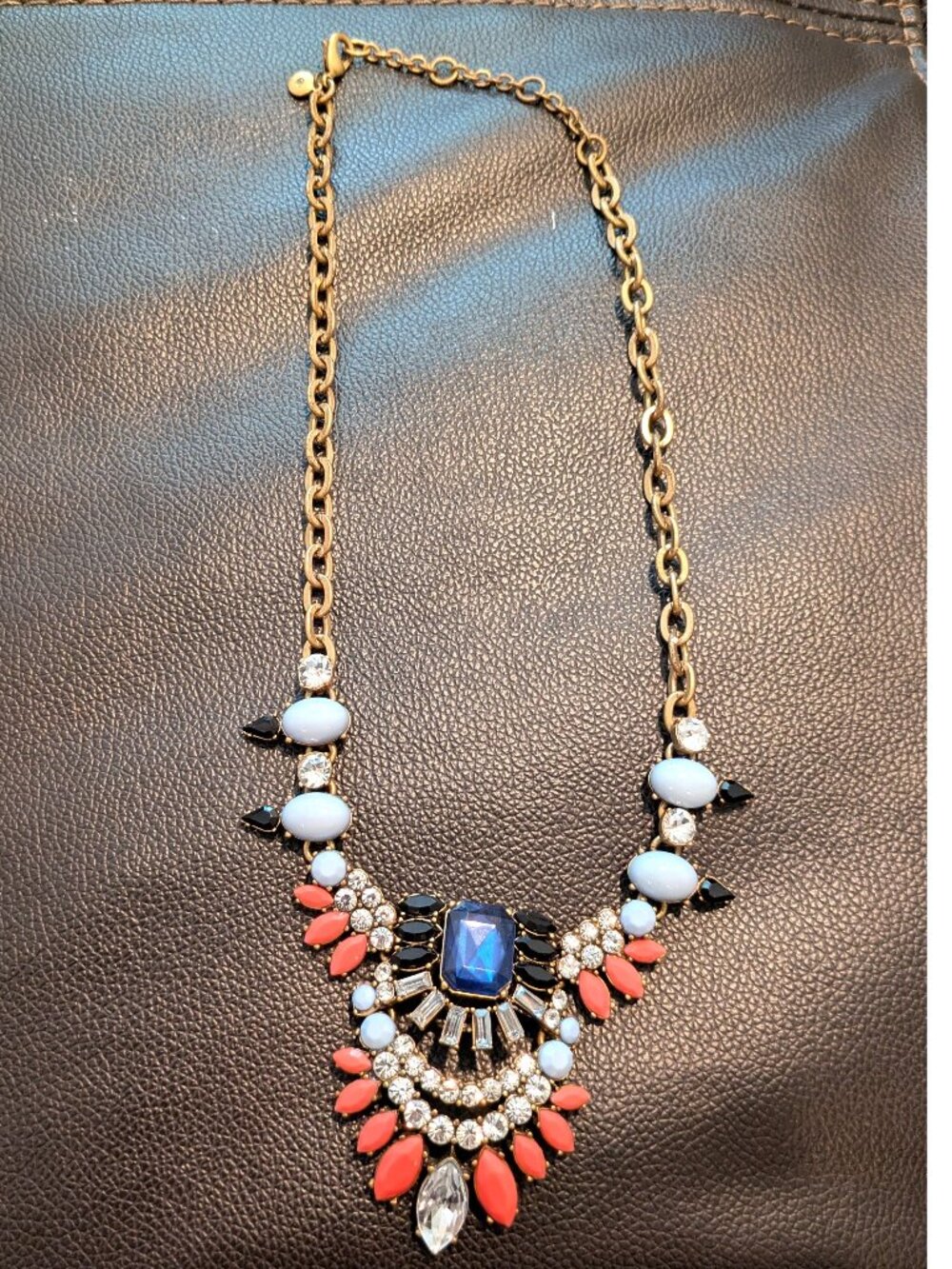 💎 Authentic J.CREW Boho Statement Necklace 💎 Free Pouch Bag